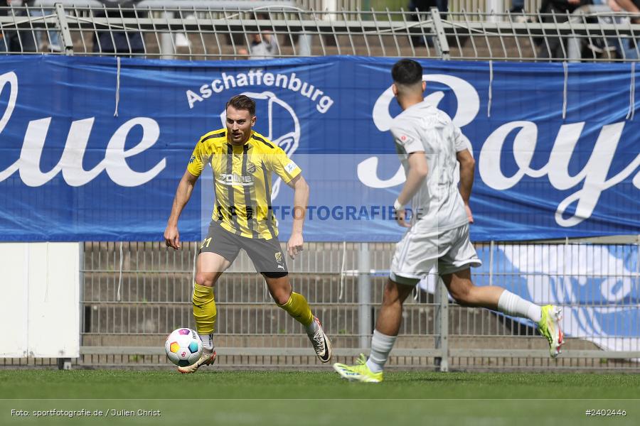 Stadion am Schönbusch, Aschaffenburg, 06.04.2024, sport, action, BFV, Fussball, April 2024, 28. Spieltag, Regionalliga Bayern, DJK, SVA, DJK Vilzing, SV Viktoria Aschaffenburg - Bild-ID: 2402446