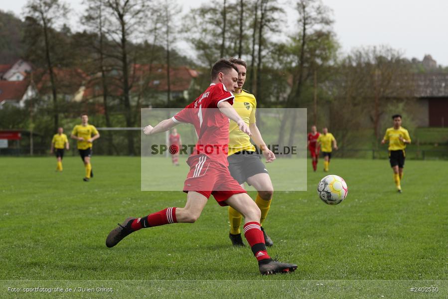 Sportgelände, Karsbach, 07.04.2024, sport, action, BFV, Fussball, April 2024, 20. Spieltag, Kreisklasse Würzburg Gr. 3, BSC, FCK, BSC Aura, (SG) FC Karsbach - Bild-ID: 2402530