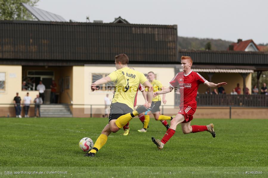 Sportgelände, Karsbach, 07.04.2024, sport, action, BFV, Fussball, April 2024, 20. Spieltag, Kreisklasse Würzburg Gr. 3, BSC, FCK, BSC Aura, (SG) FC Karsbach - Bild-ID: 2402536