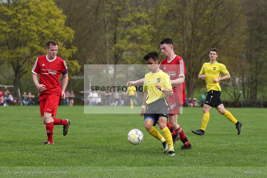 Sportgelände, Karsbach, 07.04.2024, sport, action, BFV, Fussball, April 2024, 20. Spieltag, Kreisklasse Würzburg Gr. 3, BSC, FCK, BSC Aura, (SG) FC Karsbach - Bild-ID: 2402538