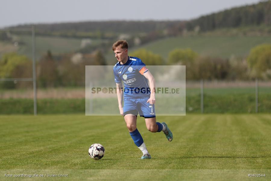 Sportgelände, Retzbach, 07.04.2024, sport, action, BFV, Fussball, April 2024, 24. Spieltag, Kreisliga Würzburg Gr. 2, WFV, SGR, Würzburger FV 04 II, SG Retzbach-Zellingen - Bild-ID: 2402544
