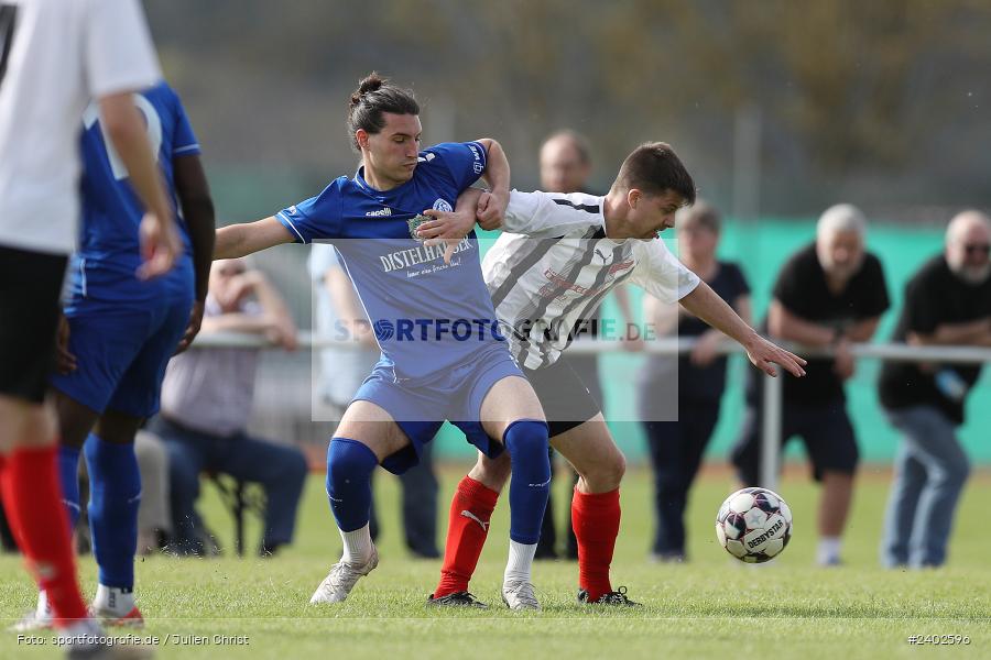 Sportgelände, Retzbach, 07.04.2024, sport, action, BFV, Fussball, April 2024, 24. Spieltag, Kreisliga Würzburg Gr. 2, WFV, SGR, Würzburger FV 04 II, SG Retzbach-Zellingen - Bild-ID: 2402596 Sportgelände, Retzbach, 07.04.2024, sport, action, BFV, Fussball, April 2024, 24. Spieltag, Kreisliga Würzburg Gr. 2, WFV, SGR, Würzburger FV 04 II, SG Retzbach-Zellingen - Bild-ID: 2402596