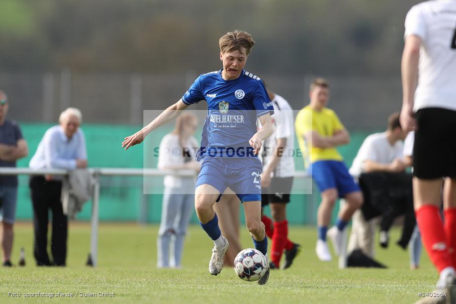 Sportgelände, Retzbach, 07.04.2024, sport, action, BFV, Fussball, April 2024, 24. Spieltag, Kreisliga Würzburg Gr. 2, WFV, SGR, Würzburger FV 04 II, SG Retzbach-Zellingen - Bild-ID: 2402664