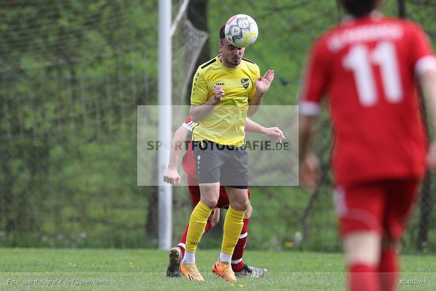 Sportgelände, Karsbach, 07.04.2024, sport, action, BFV, Fussball, April 2024, 20. Spieltag, Kreisklasse Würzburg Gr. 3, BSC, FCK, BSC Aura, (SG) FC Karsbach - Bild-ID: 2402698