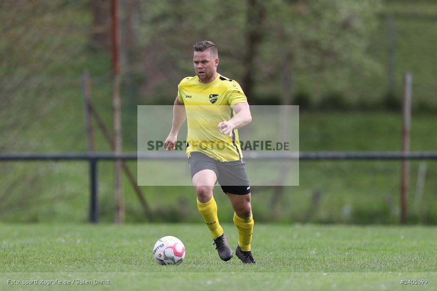 Sportgelände, Karsbach, 07.04.2024, sport, action, BFV, Fussball, April 2024, 20. Spieltag, Kreisklasse Würzburg Gr. 3, BSC, FCK, BSC Aura, (SG) FC Karsbach - Bild-ID: 2402699