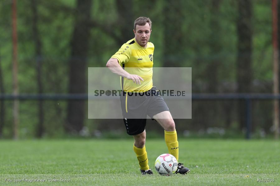 Sportgelände, Karsbach, 07.04.2024, sport, action, BFV, Fussball, April 2024, 20. Spieltag, Kreisklasse Würzburg Gr. 3, BSC, FCK, BSC Aura, (SG) FC Karsbach - Bild-ID: 2402702