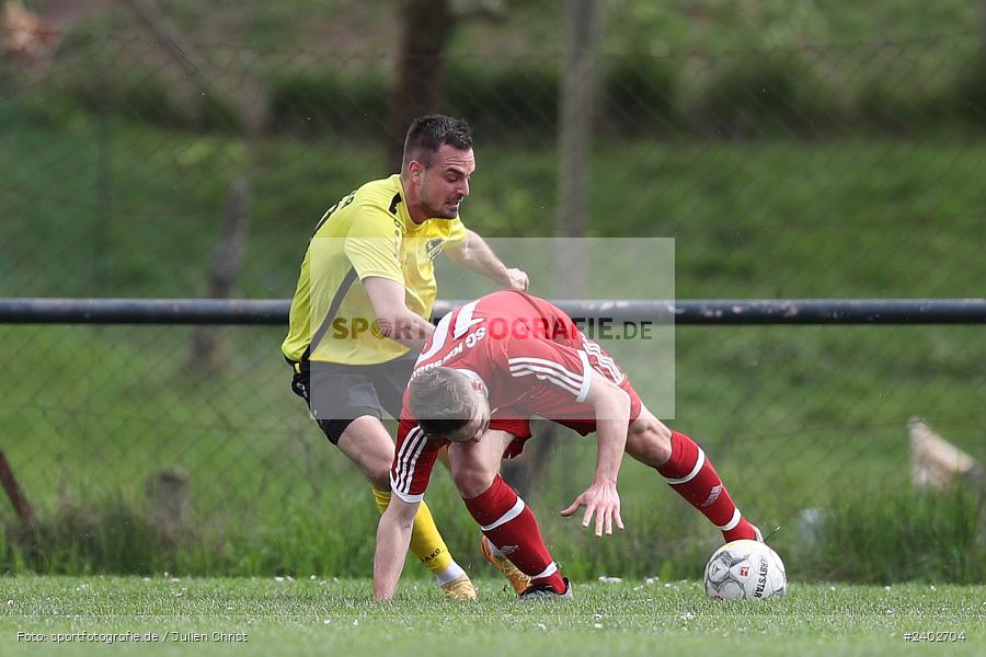 Sportgelände, Karsbach, 07.04.2024, sport, action, BFV, Fussball, April 2024, 20. Spieltag, Kreisklasse Würzburg Gr. 3, BSC, FCK, BSC Aura, (SG) FC Karsbach - Bild-ID: 2402704