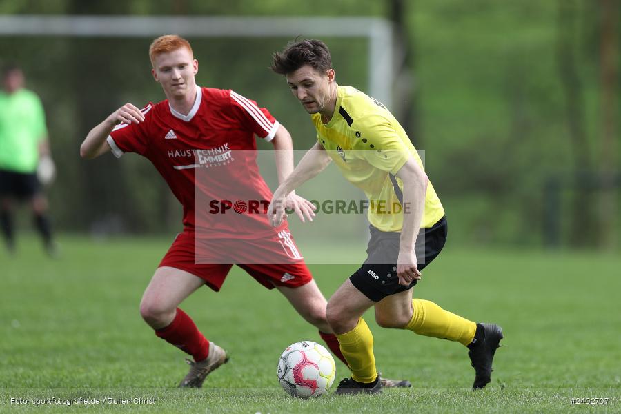 Sportgelände, Karsbach, 07.04.2024, sport, action, BFV, Fussball, April 2024, 20. Spieltag, Kreisklasse Würzburg Gr. 3, BSC, FCK, BSC Aura, (SG) FC Karsbach - Bild-ID: 2402707