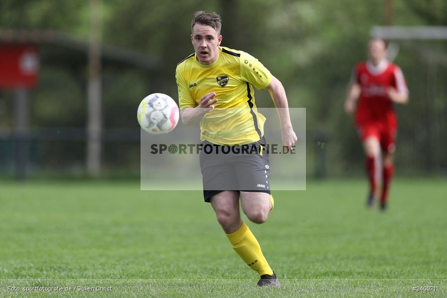 Sportgelände, Karsbach, 07.04.2024, sport, action, BFV, Fussball, April 2024, 20. Spieltag, Kreisklasse Würzburg Gr. 3, BSC, FCK, BSC Aura, (SG) FC Karsbach - Bild-ID: 2402711