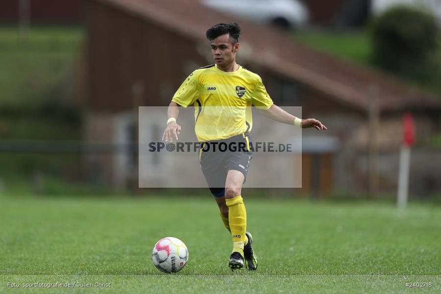 Sportgelände, Karsbach, 07.04.2024, sport, action, BFV, Fussball, April 2024, 20. Spieltag, Kreisklasse Würzburg Gr. 3, BSC, FCK, BSC Aura, (SG) FC Karsbach - Bild-ID: 2402718