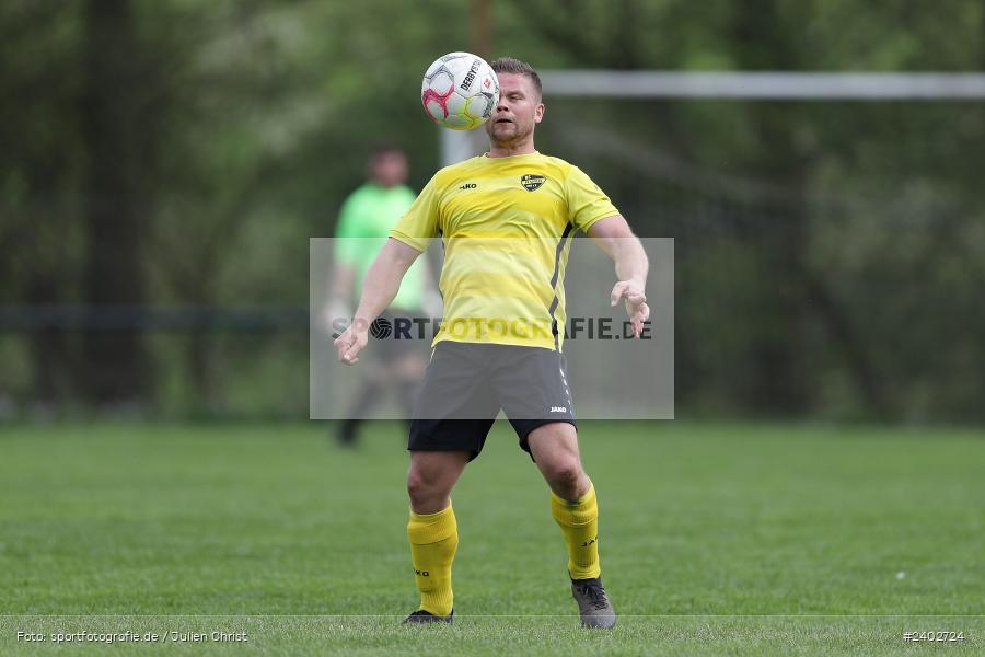 Sportgelände, Karsbach, 07.04.2024, sport, action, BFV, Fussball, April 2024, 20. Spieltag, Kreisklasse Würzburg Gr. 3, BSC, FCK, BSC Aura, (SG) FC Karsbach - Bild-ID: 2402724