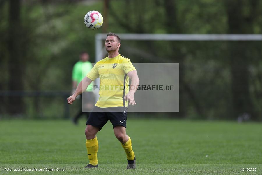 Sportgelände, Karsbach, 07.04.2024, sport, action, BFV, Fussball, April 2024, 20. Spieltag, Kreisklasse Würzburg Gr. 3, BSC, FCK, BSC Aura, (SG) FC Karsbach - Bild-ID: 2402725