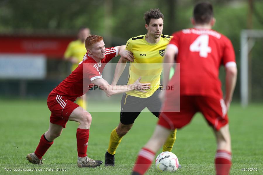 Sportgelände, Karsbach, 07.04.2024, sport, action, BFV, Fussball, April 2024, 20. Spieltag, Kreisklasse Würzburg Gr. 3, BSC, FCK, BSC Aura, (SG) FC Karsbach - Bild-ID: 2402740