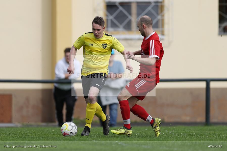 Sportgelände, Karsbach, 07.04.2024, sport, action, BFV, Fussball, April 2024, 20. Spieltag, Kreisklasse Würzburg Gr. 3, BSC, FCK, BSC Aura, (SG) FC Karsbach - Bild-ID: 2402743