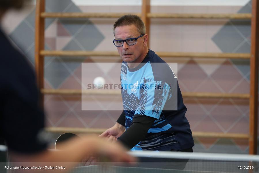 Turnhalle, Steinfeld-Hausen, 13.04.2024, sport, action, Bayerischer TTV, April 2024, Herren Bezirksklasse A Gr. 3 Main-Spessart, Tischtennis, RV Viktoria Wombach III, SV Hausen-Rohrbach - Bild-ID: 2402789 Turnhalle, Steinfeld-Hausen, 13.04.2024, sport, action, Bayerischer TTV, April 2024, Herren Bezirksklasse A Gr. 3 Main-Spessart, Tischtennis, RV Viktoria Wombach III, SV Hausen-Rohrbach - Bild-ID: 2402789
