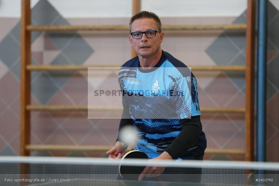 Turnhalle, Steinfeld-Hausen, 13.04.2024, sport, action, Bayerischer TTV, April 2024, Herren Bezirksklasse A Gr. 3 Main-Spessart, Tischtennis, RV Viktoria Wombach III, SV Hausen-Rohrbach - Bild-ID: 2402790 Turnhalle, Steinfeld-Hausen, 13.04.2024, sport, action, Bayerischer TTV, April 2024, Herren Bezirksklasse A Gr. 3 Main-Spessart, Tischtennis, RV Viktoria Wombach III, SV Hausen-Rohrbach - Bild-ID: 2402790