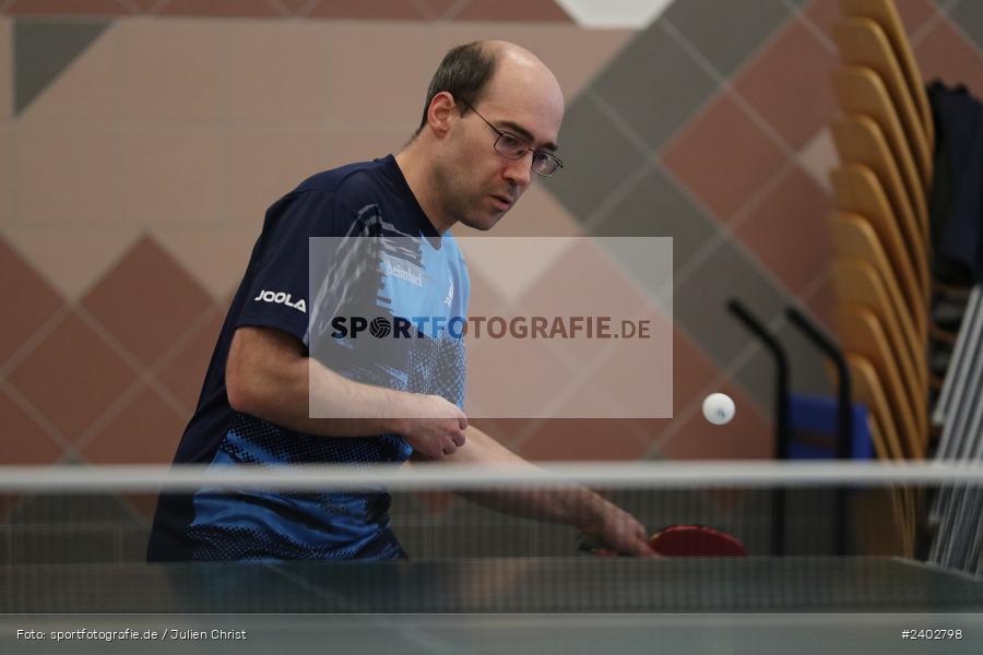 Turnhalle, Steinfeld-Hausen, 13.04.2024, sport, action, Bayerischer TTV, April 2024, Herren Bezirksklasse A Gr. 3 Main-Spessart, Tischtennis, RV Viktoria Wombach III, SV Hausen-Rohrbach - Bild-ID: 2402798 Turnhalle, Steinfeld-Hausen, 13.04.2024, sport, action, Bayerischer TTV, April 2024, Herren Bezirksklasse A Gr. 3 Main-Spessart, Tischtennis, RV Viktoria Wombach III, SV Hausen-Rohrbach - Bild-ID: 2402798