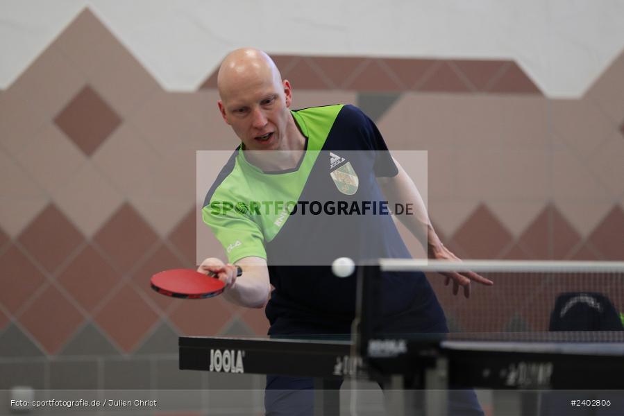 Turnhalle, Steinfeld-Hausen, 13.04.2024, sport, action, Bayerischer TTV, April 2024, Herren Bezirksklasse A Gr. 3 Main-Spessart, Tischtennis, RV Viktoria Wombach III, SV Hausen-Rohrbach - Bild-ID: 2402806 Turnhalle, Steinfeld-Hausen, 13.04.2024, sport, action, Bayerischer TTV, April 2024, Herren Bezirksklasse A Gr. 3 Main-Spessart, Tischtennis, RV Viktoria Wombach III, SV Hausen-Rohrbach - Bild-ID: 2402806