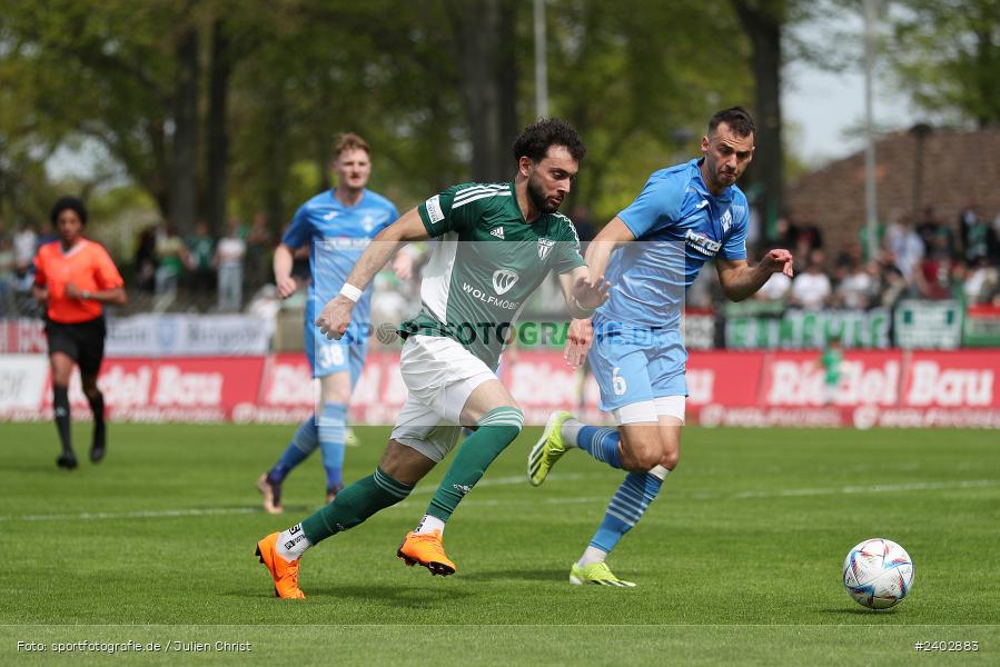 Sachs-Stadion, Schweinfurt, 13.04.2024, sport, action, BFV, Fussball, April 2024, 29. Spieltag, Regionalliga Bayern, FVI, FCS, FV Illertissen, 1. FC Schweinfurt 1905 - Bild-ID: 2402883