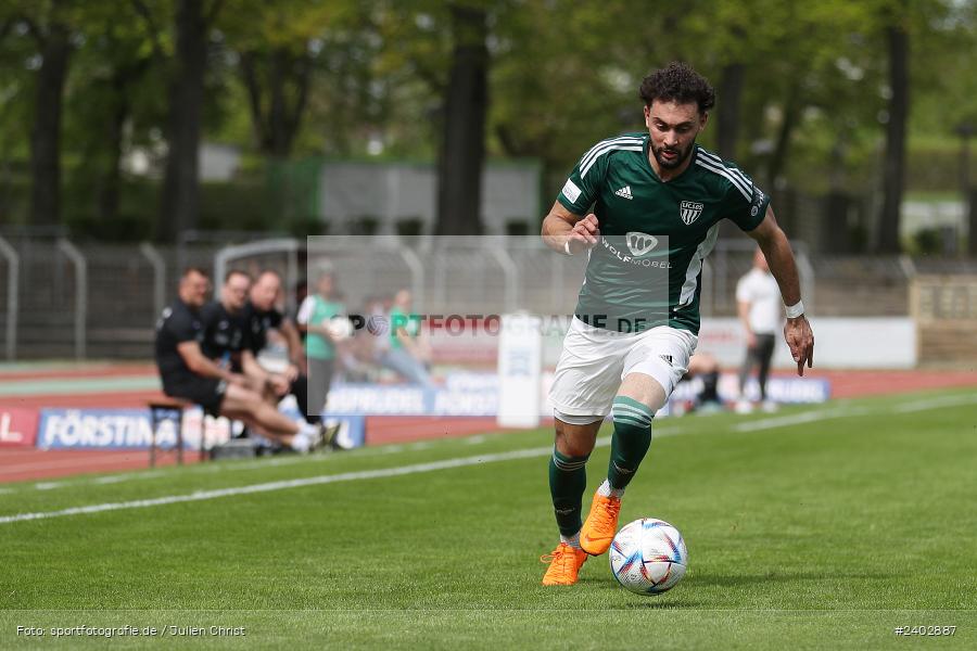 Sachs-Stadion, Schweinfurt, 13.04.2024, sport, action, BFV, Fussball, April 2024, 29. Spieltag, Regionalliga Bayern, FVI, FCS, FV Illertissen, 1. FC Schweinfurt 1905 - Bild-ID: 2402887