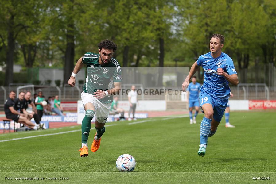 Sachs-Stadion, Schweinfurt, 13.04.2024, sport, action, BFV, Fussball, April 2024, 29. Spieltag, Regionalliga Bayern, FVI, FCS, FV Illertissen, 1. FC Schweinfurt 1905 - Bild-ID: 2402888