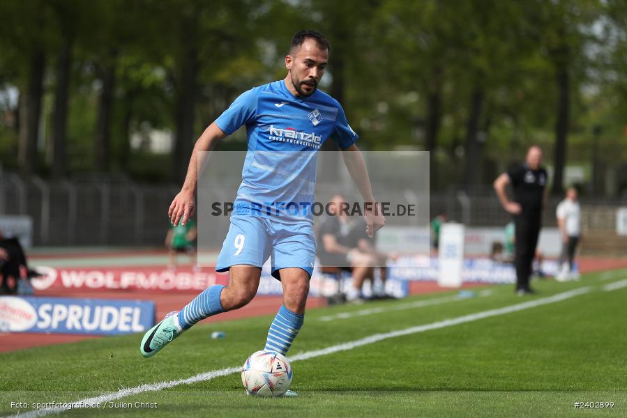 Sachs-Stadion, Schweinfurt, 13.04.2024, sport, action, BFV, Fussball, April 2024, 29. Spieltag, Regionalliga Bayern, FVI, FCS, FV Illertissen, 1. FC Schweinfurt 1905 - Bild-ID: 2402899