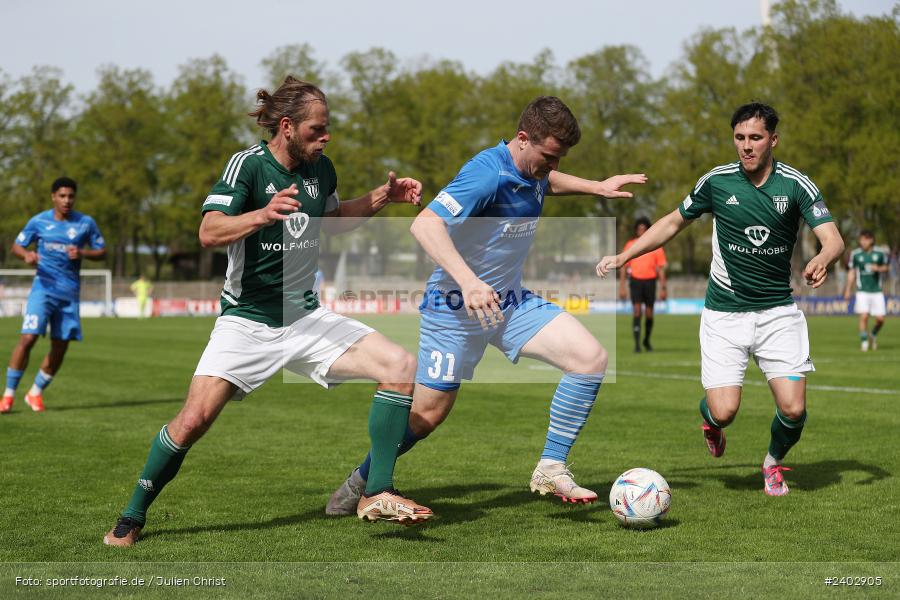 Sachs-Stadion, Schweinfurt, 13.04.2024, sport, action, BFV, Fussball, April 2024, 29. Spieltag, Regionalliga Bayern, FVI, FCS, FV Illertissen, 1. FC Schweinfurt 1905 - Bild-ID: 2402905