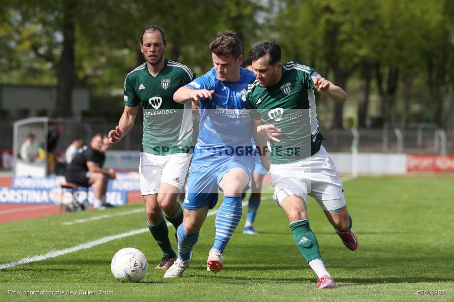 Sachs-Stadion, Schweinfurt, 13.04.2024, sport, action, BFV, Fussball, April 2024, 29. Spieltag, Regionalliga Bayern, FVI, FCS, FV Illertissen, 1. FC Schweinfurt 1905 - Bild-ID: 2402907