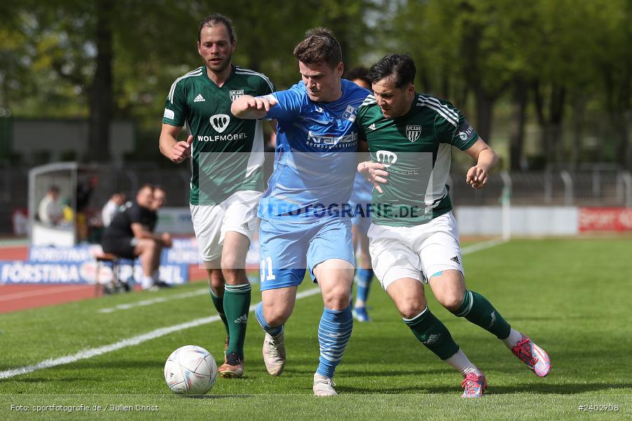Sachs-Stadion, Schweinfurt, 13.04.2024, sport, action, BFV, Fussball, April 2024, 29. Spieltag, Regionalliga Bayern, FVI, FCS, FV Illertissen, 1. FC Schweinfurt 1905 - Bild-ID: 2402908