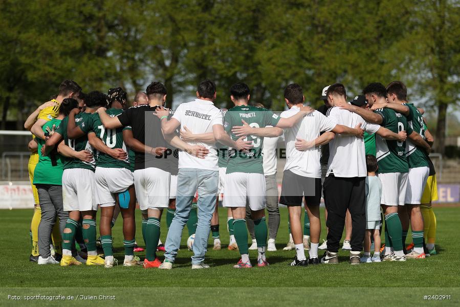 Sachs-Stadion, Schweinfurt, 13.04.2024, sport, action, BFV, Fussball, April 2024, 29. Spieltag, Regionalliga Bayern, FVI, FCS, FV Illertissen, 1. FC Schweinfurt 1905 - Bild-ID: 2402911