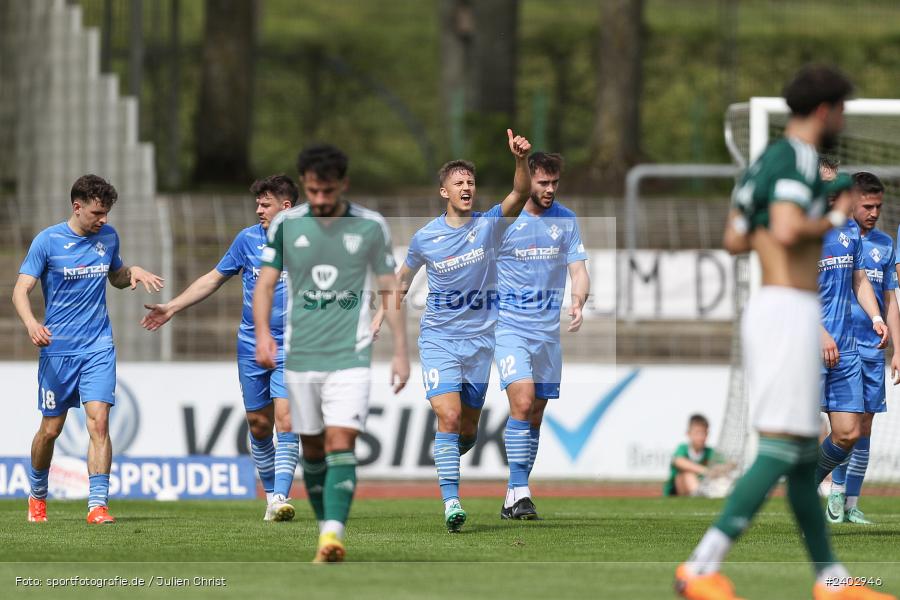 action, Sport, Schweinfurt, Sachs-Stadion, Regionalliga Bayern, Fussball, FVI, FV Illertissen, FCS, BFV, April 2024, 29. Spieltag, 13.04.2024, 1. FC Schweinfurt 1905 - Bild-ID: 2402946