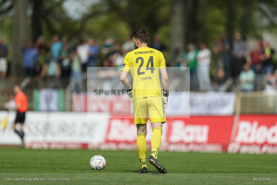 action, Sport, Schweinfurt, Sachs-Stadion, Regionalliga Bayern, Fussball, FVI, FV Illertissen, FCS, BFV, April 2024, 29. Spieltag, 13.04.2024, 1. FC Schweinfurt 1905 - Bild-ID: 2403042