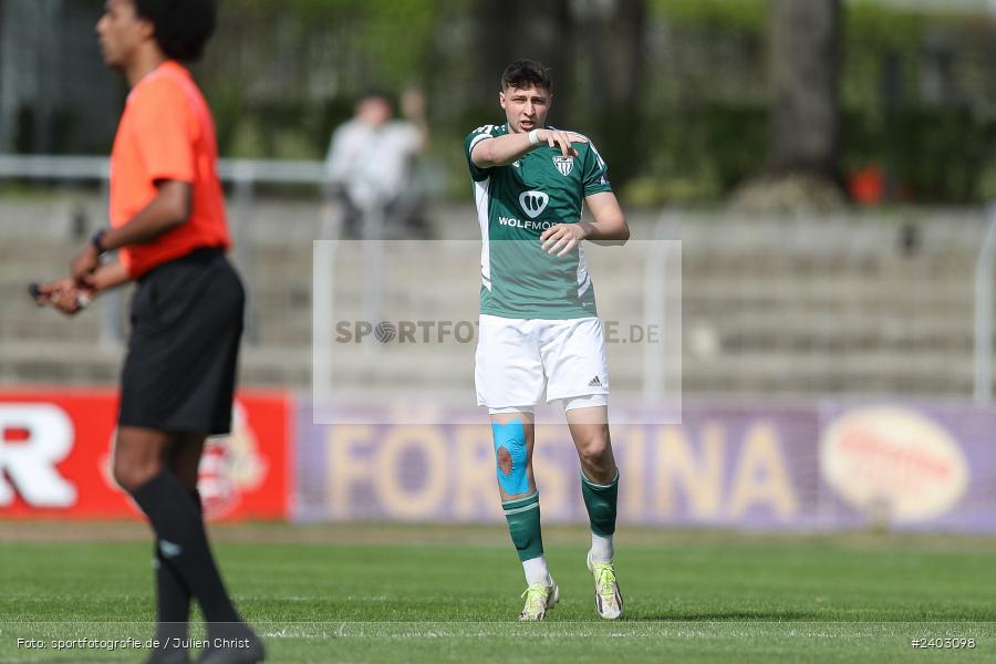 action, Sport, Schweinfurt, Sachs-Stadion, Regionalliga Bayern, Fussball, FVI, FV Illertissen, FCS, BFV, April 2024, 29. Spieltag, 13.04.2024, 1. FC Schweinfurt 1905 - Bild-ID: 2403098