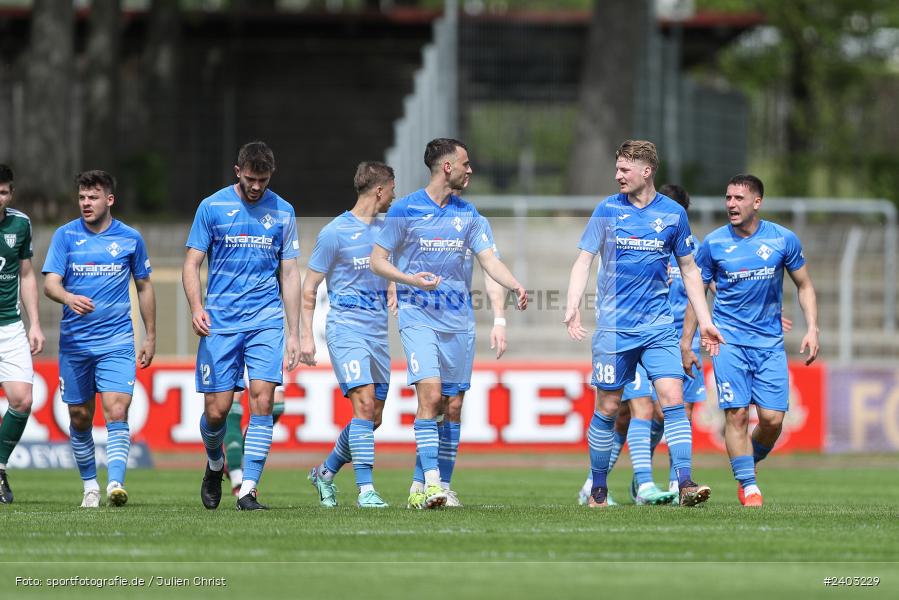 action, Sport, Schweinfurt, Sachs-Stadion, Regionalliga Bayern, Fussball, FVI, FV Illertissen, FCS, BFV, April 2024, 29. Spieltag, 13.04.2024, 1. FC Schweinfurt 1905 - Bild-ID: 2403229