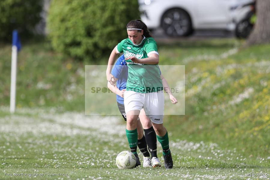 Sportgelände, Adelsberg, 13.04.2024, sport, action, BFV, Fussball, April 2024, 11. Spieltag, Frauen BOL, DJK, FCK, DJK Schweinfurt, FC Karsbach - Bild-ID: 2403249