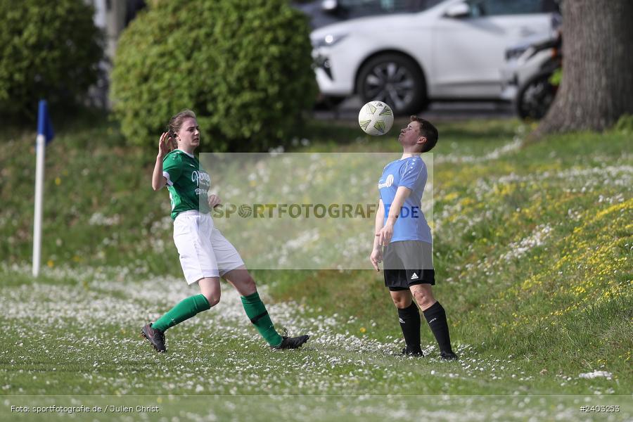 Sportgelände, Adelsberg, 13.04.2024, sport, action, BFV, Fussball, April 2024, 11. Spieltag, Frauen BOL, DJK, FCK, DJK Schweinfurt, FC Karsbach - Bild-ID: 2403253