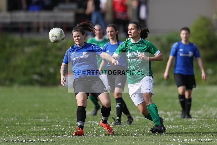 Sportgelände, Adelsberg, 13.04.2024, sport, action, BFV, Fussball, April 2024, 11. Spieltag, Frauen BOL, DJK, FCK, DJK Schweinfurt, FC Karsbach - Bild-ID: 2403256