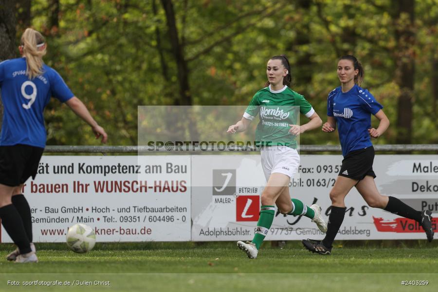 Sportgelände, Adelsberg, 13.04.2024, sport, action, BFV, Fussball, April 2024, 11. Spieltag, Frauen BOL, DJK, FCK, DJK Schweinfurt, FC Karsbach - Bild-ID: 2403259