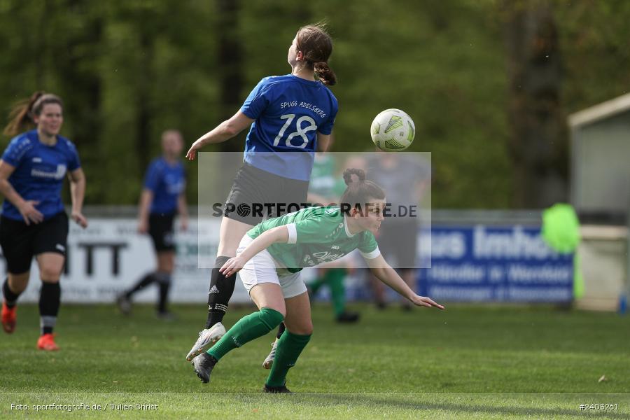 Sportgelände, Adelsberg, 13.04.2024, sport, action, BFV, Fussball, April 2024, 11. Spieltag, Frauen BOL, DJK, FCK, DJK Schweinfurt, FC Karsbach - Bild-ID: 2403261