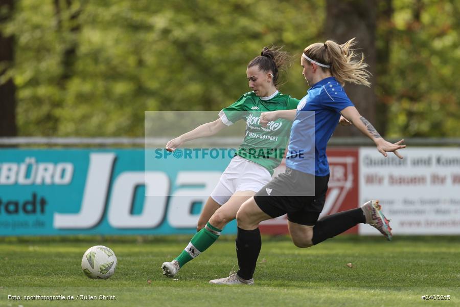 Sportgelände, Adelsberg, 13.04.2024, sport, action, BFV, Fussball, April 2024, 11. Spieltag, Frauen BOL, DJK, FCK, DJK Schweinfurt, FC Karsbach - Bild-ID: 2403265