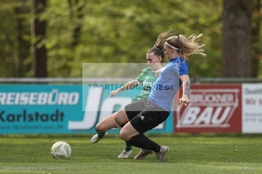 Sportgelände, Adelsberg, 13.04.2024, sport, action, BFV, Fussball, April 2024, 11. Spieltag, Frauen BOL, DJK, FCK, DJK Schweinfurt, FC Karsbach - Bild-ID: 2403266