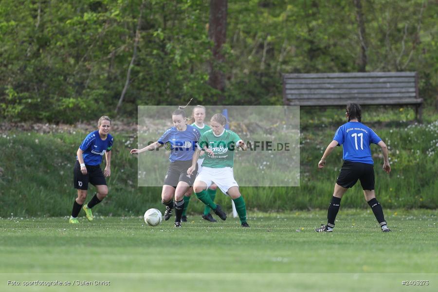 Sportgelände, Adelsberg, 13.04.2024, sport, action, BFV, Fussball, April 2024, 11. Spieltag, Frauen BOL, DJK, FCK, DJK Schweinfurt, FC Karsbach - Bild-ID: 2403273