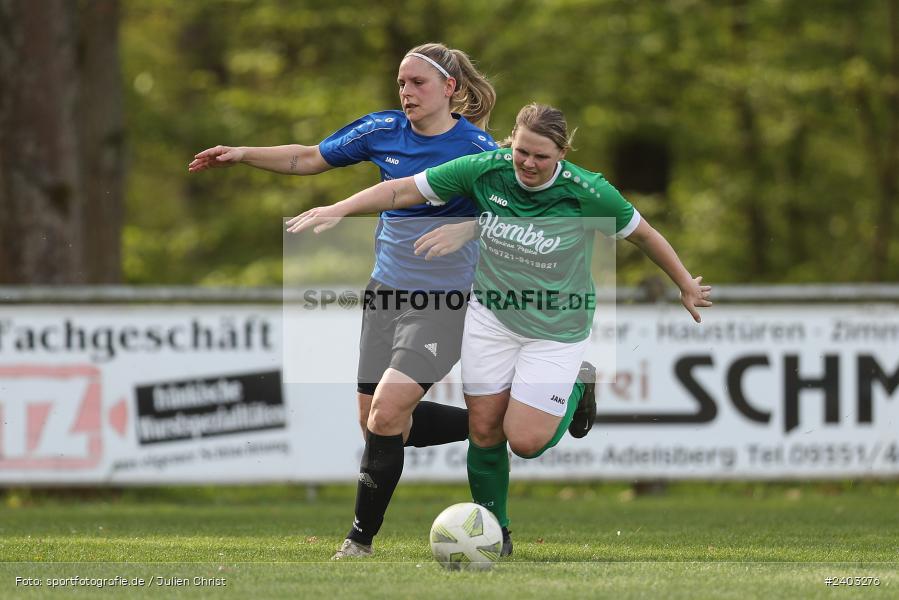 Sportgelände, Adelsberg, 13.04.2024, sport, action, BFV, Fussball, April 2024, 11. Spieltag, Frauen BOL, DJK, FCK, DJK Schweinfurt, FC Karsbach - Bild-ID: 2403276