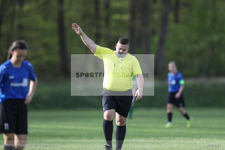 Sportgelände, Adelsberg, 13.04.2024, sport, action, BFV, Fussball, April 2024, 11. Spieltag, Frauen BOL, DJK, FCK, DJK Schweinfurt, FC Karsbach - Bild-ID: 2403281