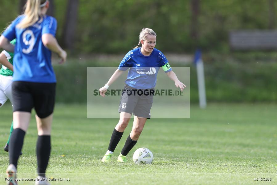 Sportgelände, Adelsberg, 13.04.2024, sport, action, BFV, Fussball, April 2024, 11. Spieltag, Frauen BOL, DJK, FCK, DJK Schweinfurt, FC Karsbach - Bild-ID: 2403283