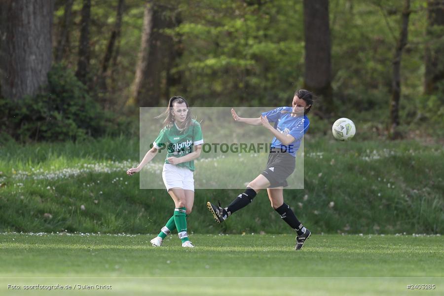 Sportgelände, Adelsberg, 13.04.2024, sport, action, BFV, Fussball, April 2024, 11. Spieltag, Frauen BOL, DJK, FCK, DJK Schweinfurt, FC Karsbach - Bild-ID: 2403285