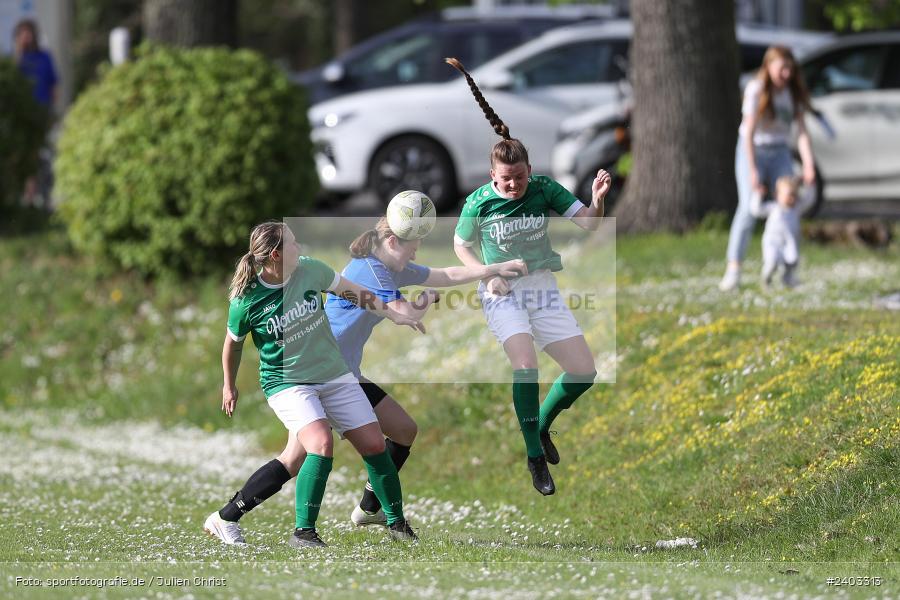 Sportgelände, Adelsberg, 13.04.2024, sport, action, BFV, Fussball, April 2024, 11. Spieltag, Frauen BOL, DJK, FCK, DJK Schweinfurt, FC Karsbach - Bild-ID: 2403313