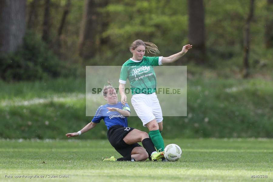 Sportgelände, Adelsberg, 13.04.2024, sport, action, BFV, Fussball, April 2024, 11. Spieltag, Frauen BOL, DJK, FCK, DJK Schweinfurt, FC Karsbach - Bild-ID: 2403318 Sportgelände, Adelsberg, 13.04.2024, sport, action, BFV, Fussball, April 2024, 11. Spieltag, Frauen BOL, DJK, FCK, DJK Schweinfurt, FC Karsbach - Bild-ID: 2403318