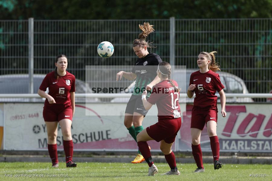 Sportgelände, Karlstadt, 14.04.2024, sport, action, BFV, Fussball, April 2024, 11. Spieltag, Bezirksliga Frauen 01, TSV, FVK, TSV Mainaschaff, FV Karlstadt - Bild-ID: 2403327 Sportgelände, Karlstadt, 14.04.2024, sport, action, BFV, Fussball, April 2024, 11. Spieltag, Bezirksliga Frauen 01, TSV, FVK, TSV Mainaschaff, FV Karlstadt - Bild-ID: 2403327