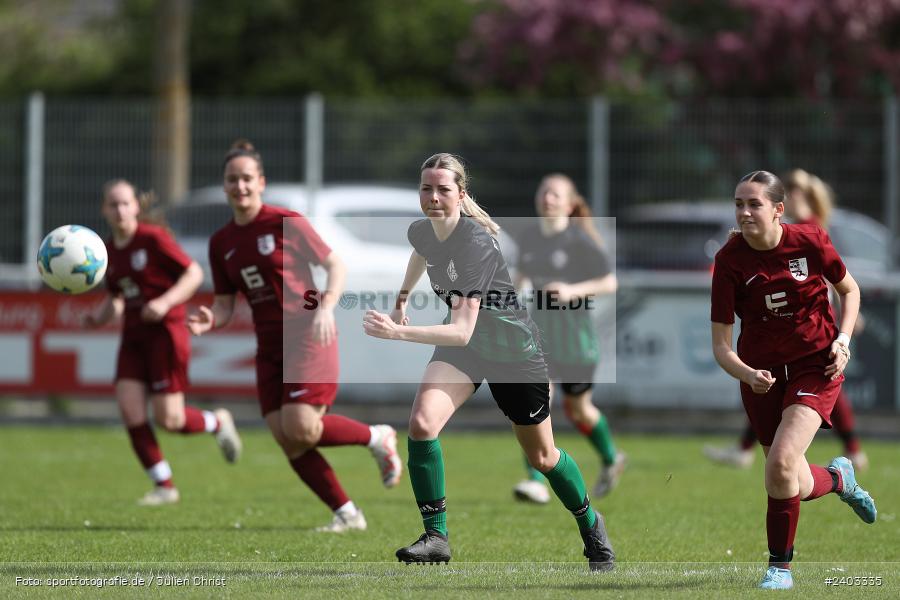 Sportgelände, Karlstadt, 14.04.2024, sport, action, BFV, Fussball, April 2024, 11. Spieltag, Bezirksliga Frauen 01, TSV, FVK, TSV Mainaschaff, FV Karlstadt - Bild-ID: 2403335 Sportgelände, Karlstadt, 14.04.2024, sport, action, BFV, Fussball, April 2024, 11. Spieltag, Bezirksliga Frauen 01, TSV, FVK, TSV Mainaschaff, FV Karlstadt - Bild-ID: 2403335